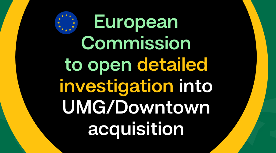 European Commission to open detailed investigation into UMG/Downtown acquisition